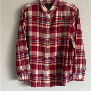 Lauren Ralph Lauren Red Plaid Button Down Shirt